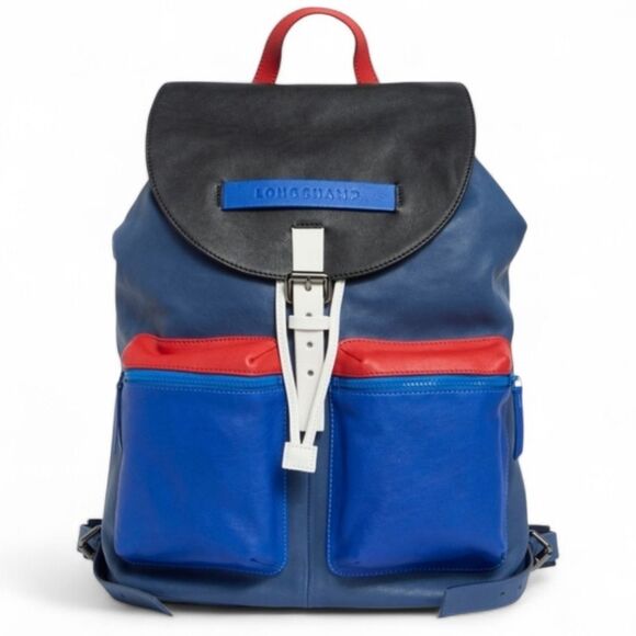 Longchamp Newest Edition Leather Quality Backpack Color Block main image 7